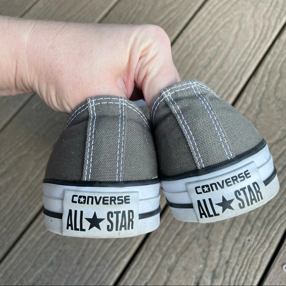 Converse Chuck Taylor All Star Low Top Sneakers - Gray - Picture 6 of 8